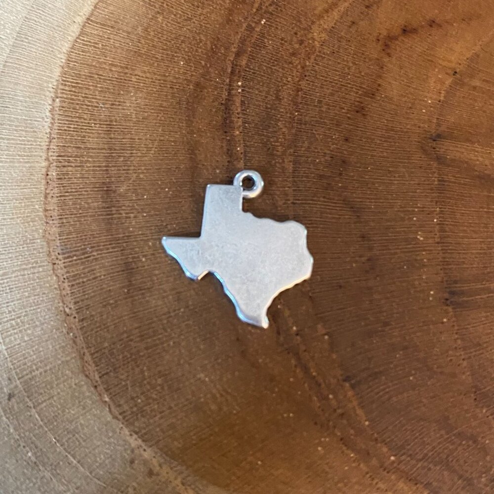 RETIRED James Avery Flat Texas Charm, Sterling Silver